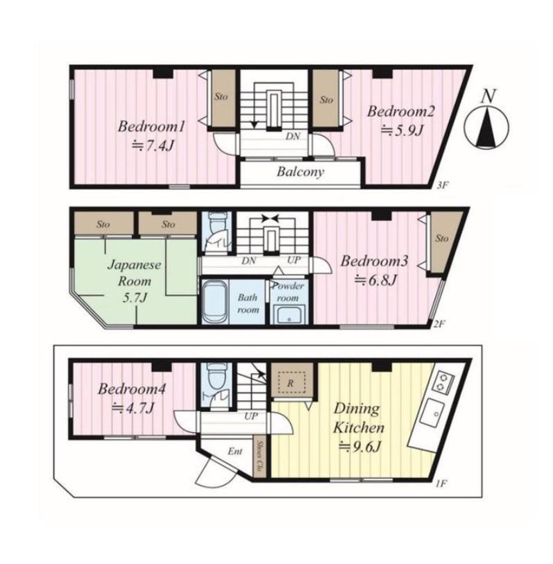 Shinjuku 5-Room Family House Tokyo Dış mekan fotoğraf
